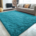 5x8 Machine Washable Large Area Rugs for Living Room (5x8 Ft / Teal)