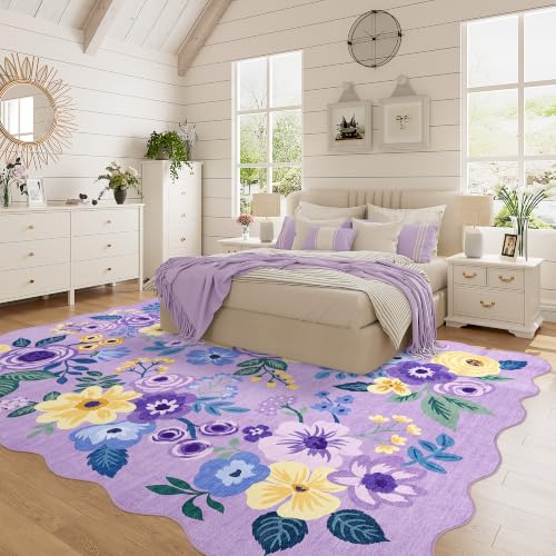 5x7 Area Rugs for Bedroom (Purple (Big) / 5' x 7' (Rectangular))