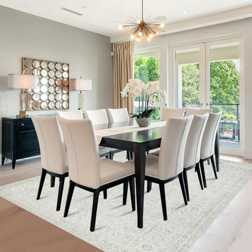 5x7 Washable Area Rugs for Living Room (5' x 7' (Rectangular) / Concrete-grey)