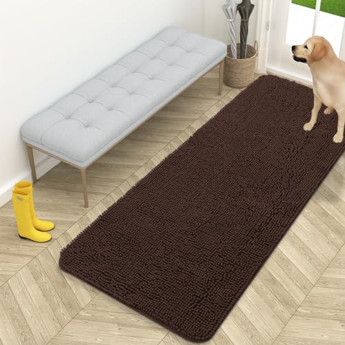 Dog Door Mat for Muddy Paws 59x24 (Brown / 59" X 24")