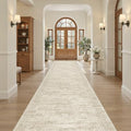 Washable 3x16 Hallway Runner Rug Non (Beige / 3' x 16' (Runner))