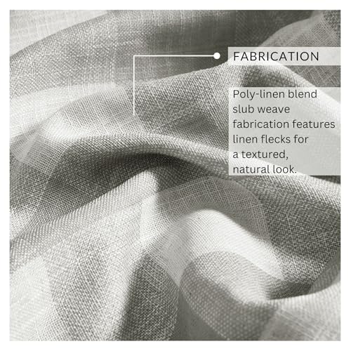 Grainger Buffalo Check Blackout Window Curtain (Grey / 52"W x 95"L (Pack of 1))