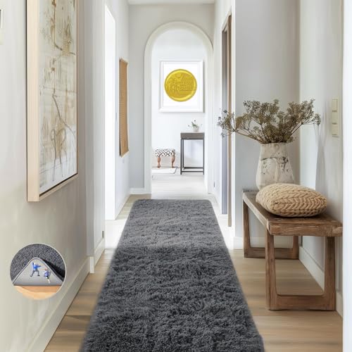 2x8 Runner Rug for Hallway (1- Grey / 2' x 8' (Rectangular))