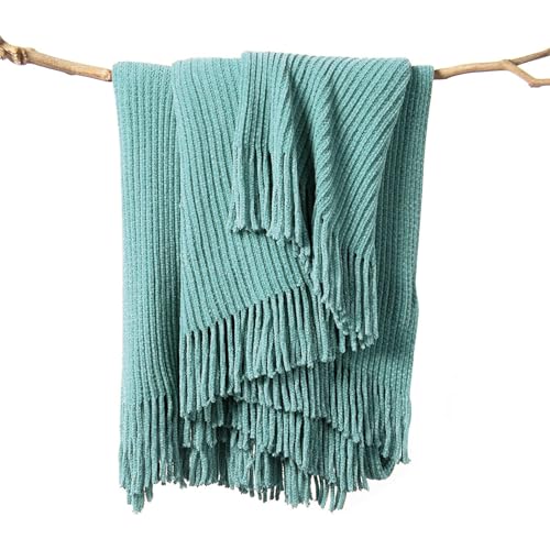 Throw Blanket for Couch (J-aqua / 60*80'')