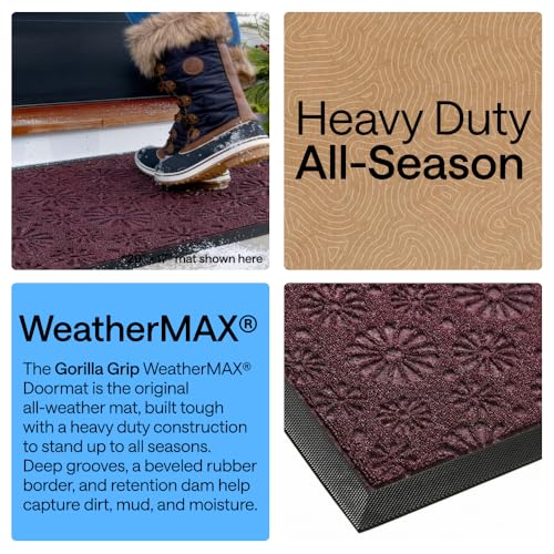WeatherMAX Door Mat (Purple Confetti Daisy / 35" x 23")