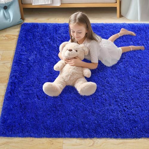 Large Rug for Living Room 6x9 (Royal Blue / 6' x 9' (Rectangular))