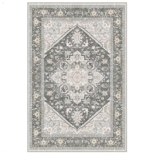Soft Area Rugs 6x9 (6' x 9' (Rectangular) / Greenish Grey)