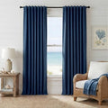 Navy Blue 100% Blackout Curtains for Bedroom 96 inches Long 52 inches Wide (Navy Blue / 52"W x 96"L (Pack of 2))