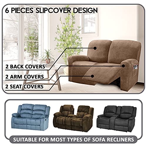 Reclining Love Seat Slipcover (Sand)