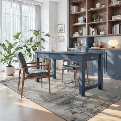 4x6 Washable Non Slip Area Rugs for Bedroom Living Room (Grey / Brown / 4' x 6' (Rectangular))