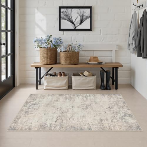 Area Rug Living Room (Grey Beige Brown / 3' x 5' (Rectangular))