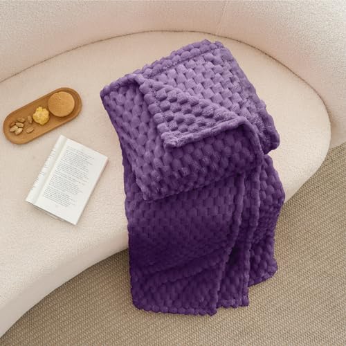 Purple Throw Blanket for Couch (Purple / Throw(50"x60"))