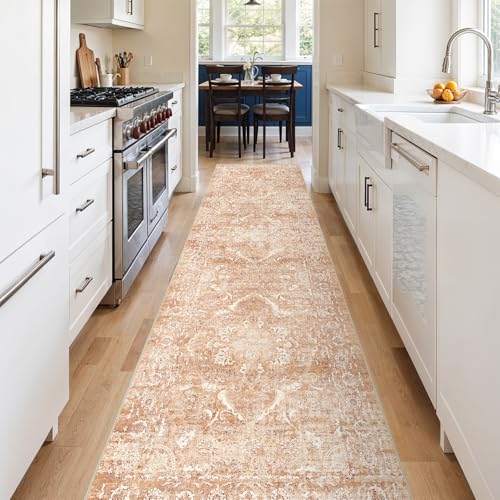2'6"x12 Washable Runner Rug (Brick / 2'6" x 12' (Runner))