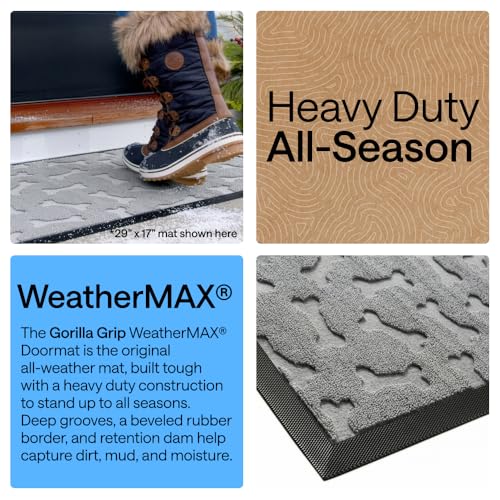 WeatherMAX Door Mat (Light Gray Bones / 29" x 17")