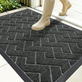 Front Door Mat Outside 35x23 (Black / 35" x 23")