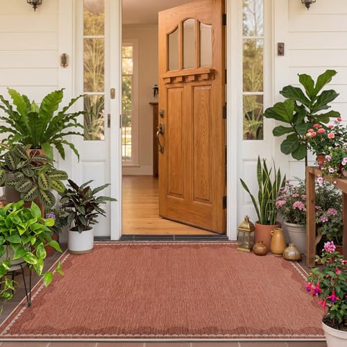 3x5 Red Area Rug (Jute Red / 3' x 5' (Rectangular))