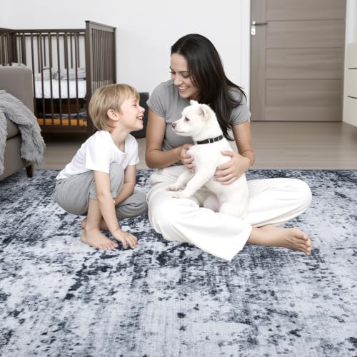 9x12 Area Rug Living Room (Black / 9' x 12' (Rectangular))