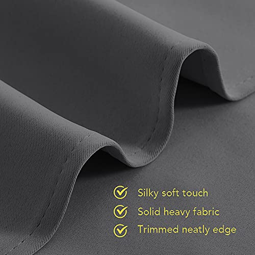 Blackout Window Curtains 80 inch Long (Grey / 34"W x 80"L (Pack of 2))