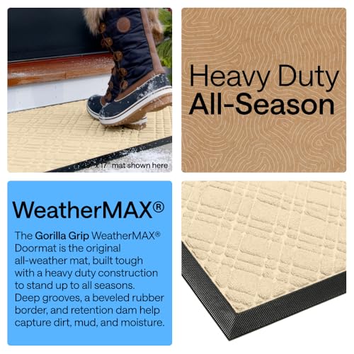 WeatherMAX Door Mat (Modern Latte / 35" x 23")