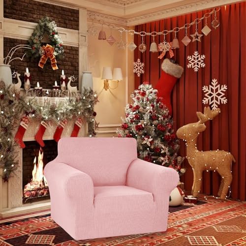 Stretch Chair Sofa Slipcover (Dusty Pink / Small)