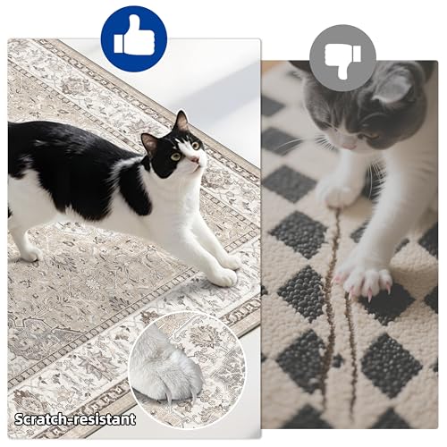 4 Pieces Kitchen Rug Set (2x3+2x4+2x5+2x6 / Beige)