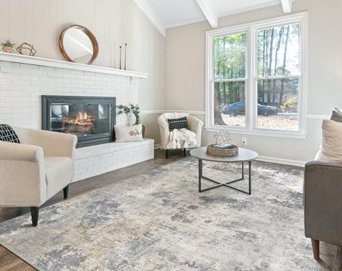9x12 Area Rug Living Room Rugs (Blue Grey / 9' x 12' (Rectangular))