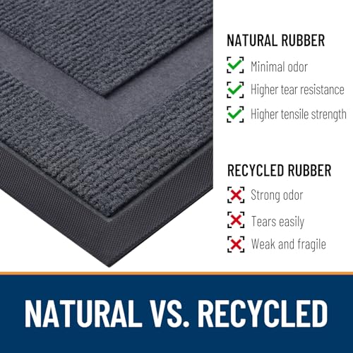 Front Door Mat Outside 71x23 (Light Grey / 71" x 23")