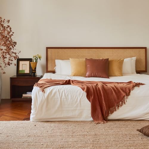Throw Blanket for Couch (B-orange Rust / 60*80'')
