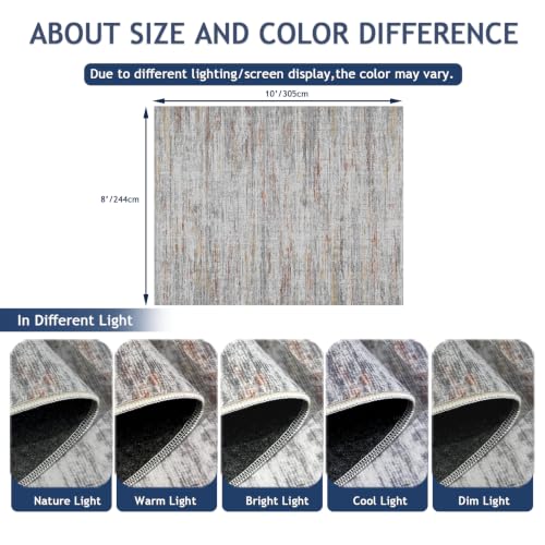8x10 Area Rugs for Living Room (Multi Color / 8' x 10' (Rectangular))