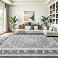 8x10 Area Rugs for Living Room (Oriental Light Grey / 8' X 10' (Rectangular))