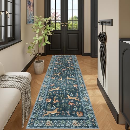 2.6x8 Rug for Hallway (Blue (Animal) / 2'6" x 8' (Rectangular))