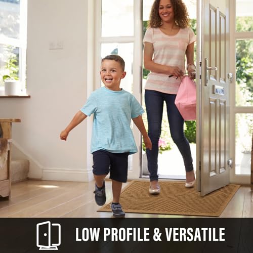 Sturdy Front Door Mat (Brown / 1'5" x 2'5" (Rectangular))