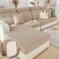 Sofa Covers Couch Covers for Sofa Pet Friendly Couch Cushion Covers Universal Sofa Covers Washable Stretch Slipcovers for Sectional Sofa (Texture Light Coffee / 3 Seats + Chaise Cover)