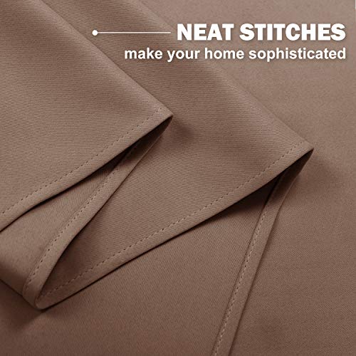 Short Curtains Blackout Curtains for Half Nursery Window (Cappuccino / 42"W x 36"L (Pack of 2))