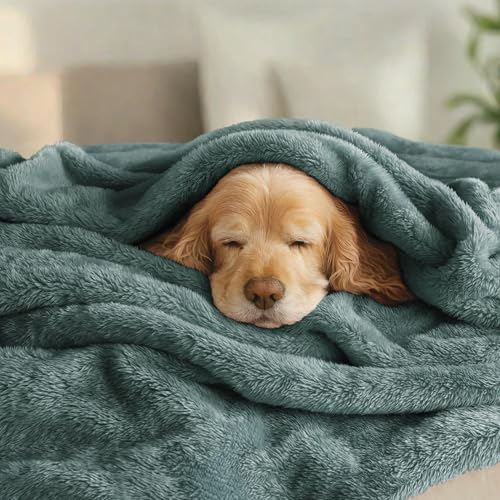 Fuzzy Plush Fleece Bed Blanket Twin XL Size (Celadon / 90x66 IN)