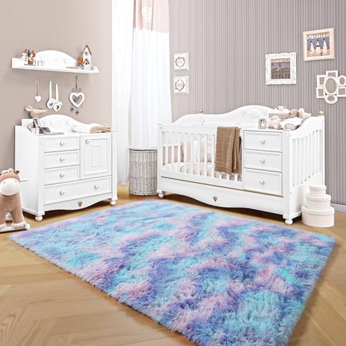 Rainbow Rugs for Girls Bedroom (Rainbow / 5' x 8' (Rectangular))
