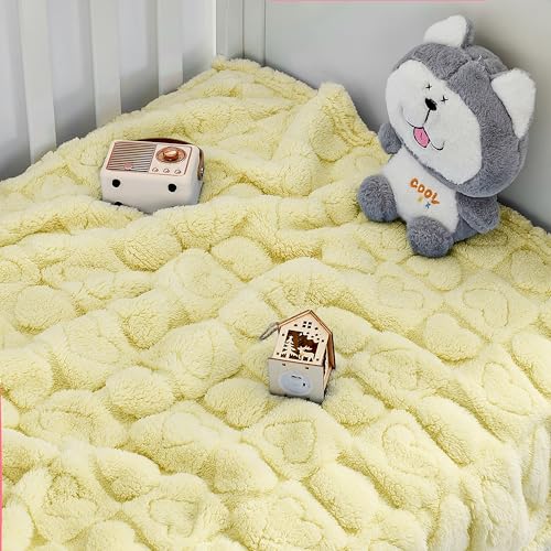 Heart Baby Blanket (01 Yellow / 30"x40")