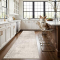 Hallway 3x8 Washable Runner Rug (3' x 8' (Rectangular) / Beige/Cream)