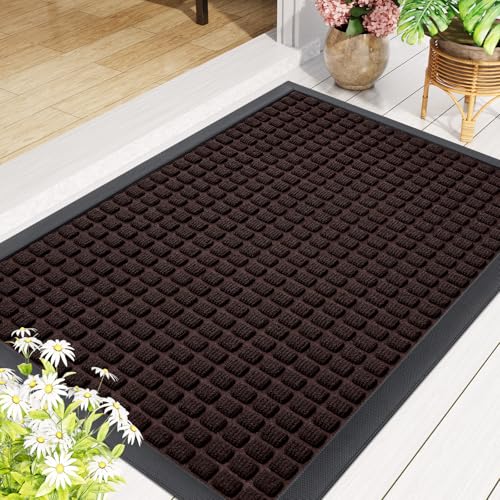 Front Door Mat Outside Entrance (Brown / 71" X 23")