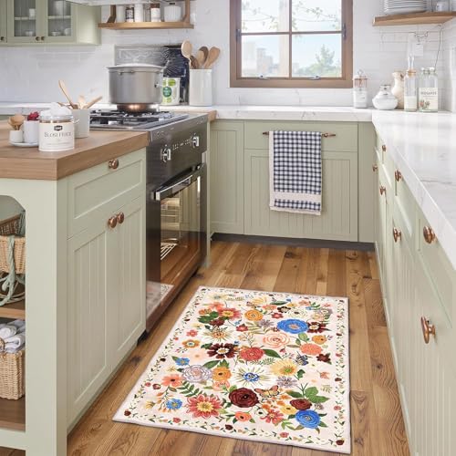 Bath Mat 17x24 Non Slip (Blush Beige / 1'4" x 2' (Rectangular))