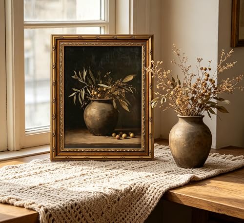 3D Textured Canvas Wall Art (Framed Olives / 11"L x 9"W)