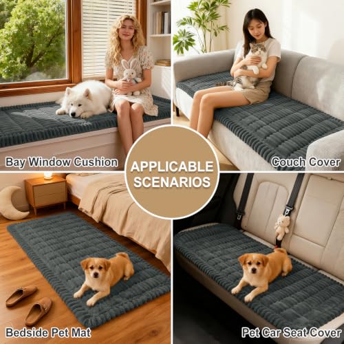 Couch Cover for Dogs (Dark Grey / 27.6"x59")