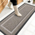 Front Door Mat Outside 47x17 (Khaki and White / 47" x 17")
