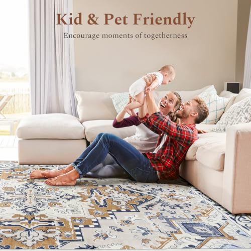 9x12 Area Rugs for Living Room (Light Brown / 9' x 12' (Rectangular))