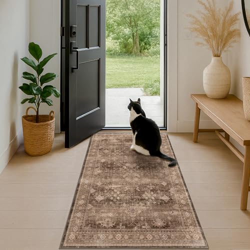 Boho Taupe Brown 3x5 Large Entryway Rug (3' x 5' (Rectangular) / Brown)