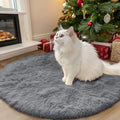 Light Grey Round Rugs for Bedroom (3 Ft Round / Light Grey)
