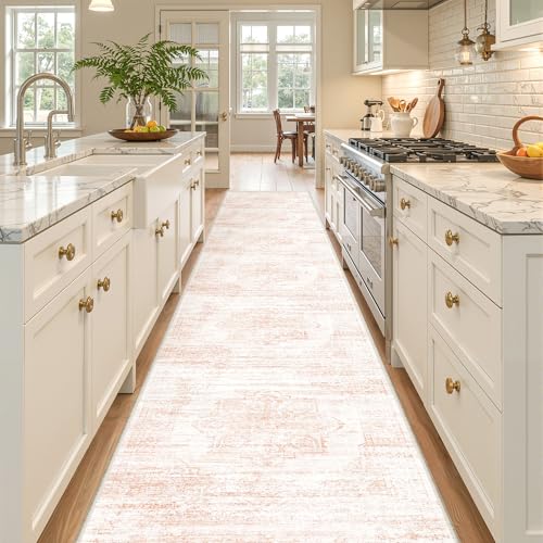 2x12 Runner Rug (Pink/White / 2' x 12' (Runner))