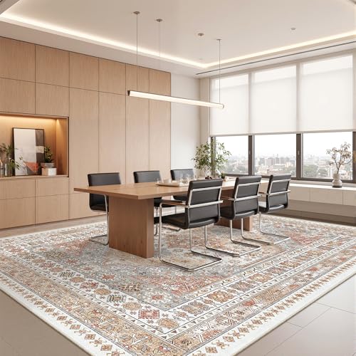 12x15 Area Rugs for Living Room (Orange / 12' x 15' (Rectangular))