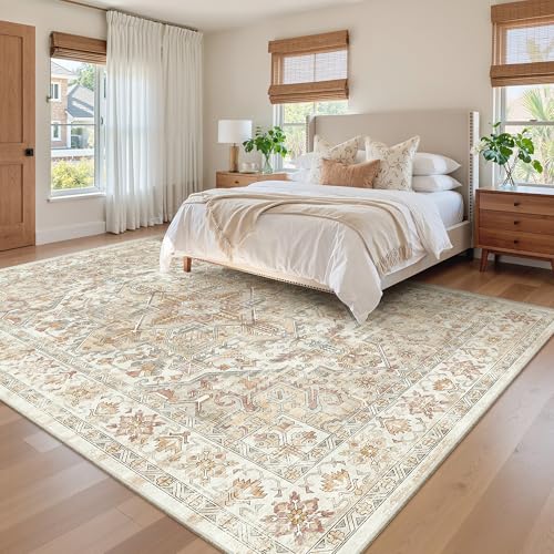 9x12 Area Rugs for Living Room (Orange/Beige / 9' x 12' (Rectangular))
