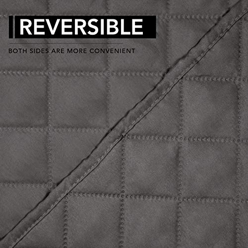 Reversible Couch Cover (Gray/Gray / Large Recliner)